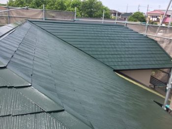 屋根の塗装完成