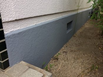 完成した家の基礎