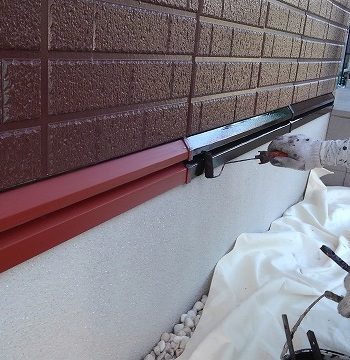 水切り部分の塗装