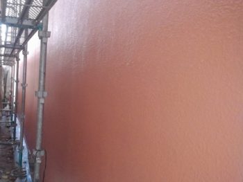 タイル面の施工完成