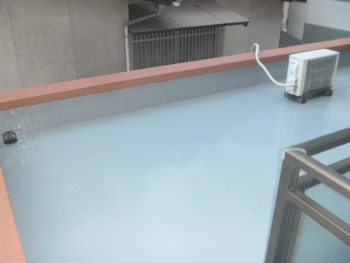 防水工事の完成