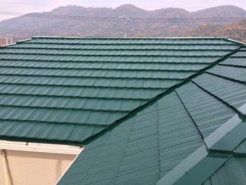 塗り替えした屋根