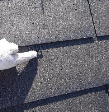 屋根 タスペーサー設置