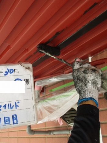 サビ止め後 上塗り