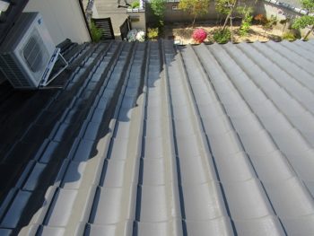 屋根の塗装完成