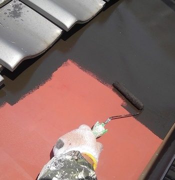 サビ止めのあとの上塗り