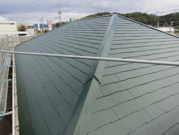 屋根の塗装完成