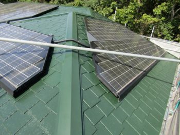 屋根の塗装完成