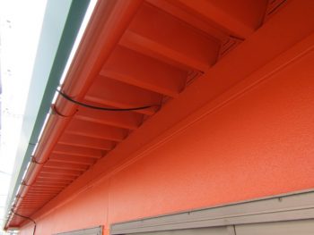 軒天の塗り替え完成