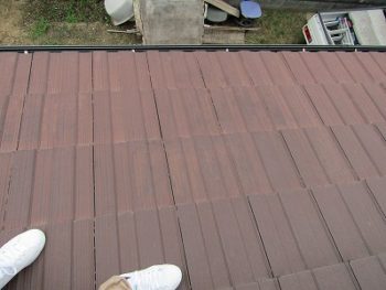 モニエル瓦の塗装前