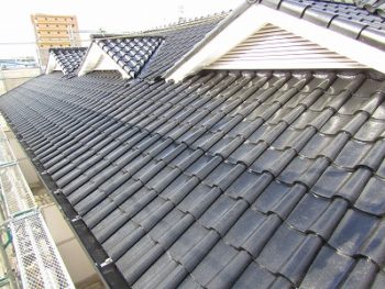 屋根の塗装完成