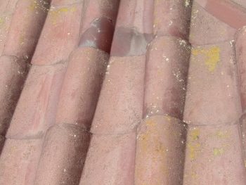 塗装前のセメント瓦