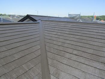 屋根の塗装完成