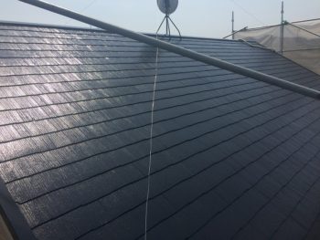 屋根の塗装完成