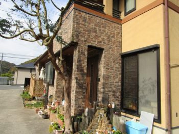 施工前のサイディングの外壁