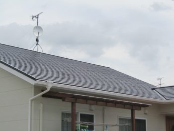 屋根の塗装完成