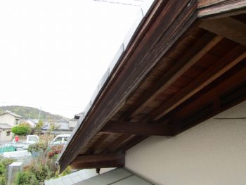 木の破風の劣化