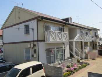 アパート塗装工事の施工前