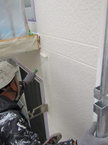 上塗り1回目の塗装