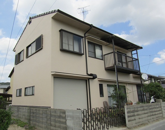 岡山市外壁塗装工事の完成