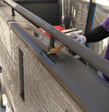 アルミ部分の塗装