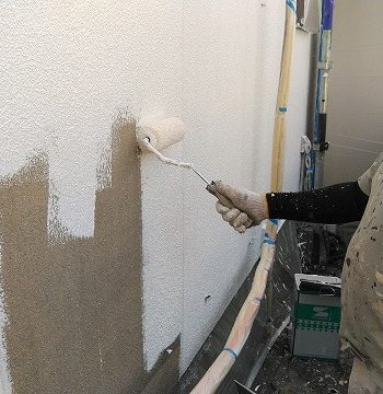 外壁の塗装 山上げ