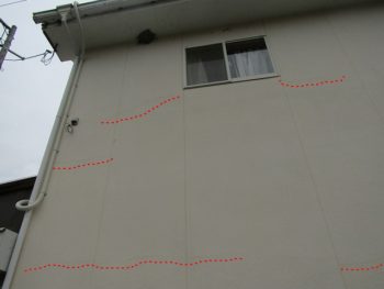 外壁のひび割れ