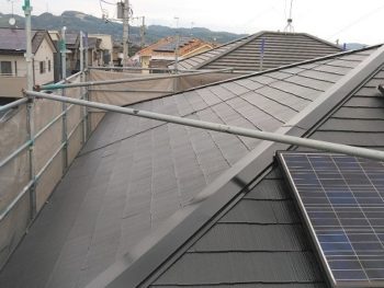 屋根の塗装完成