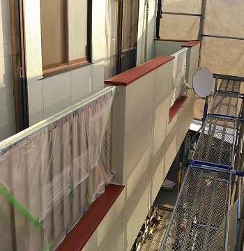 鉄部のサビ止め塗装