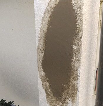 塗膜剥離部分の修理