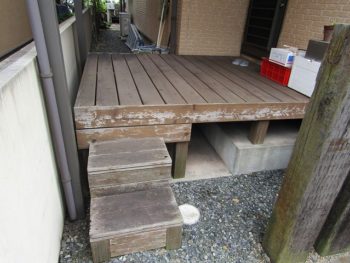 ウッドデッキの劣化