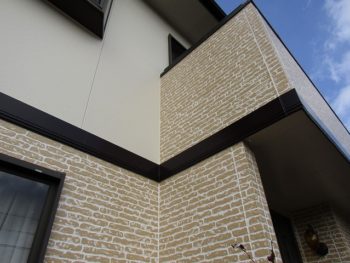 外壁の塗装完成