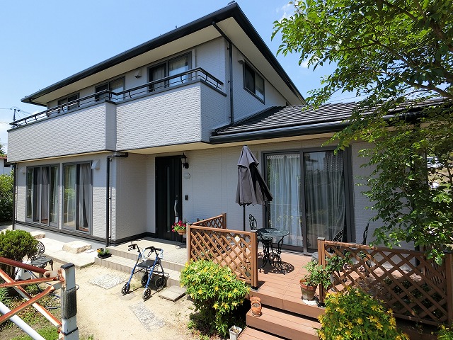 バルコニー手摺の塗装完成