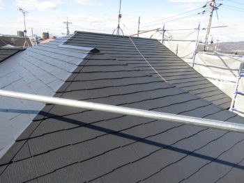 屋根の塗装完了