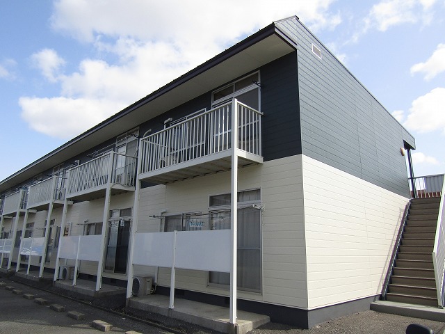 倉敷市のアパート塗装工事　完成