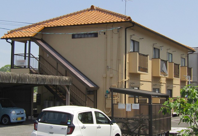 倉敷市のアパート塗装完成