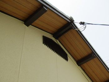 母屋木の塗装完成