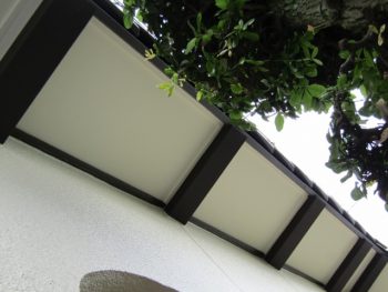 軒天と母屋木の施工完成