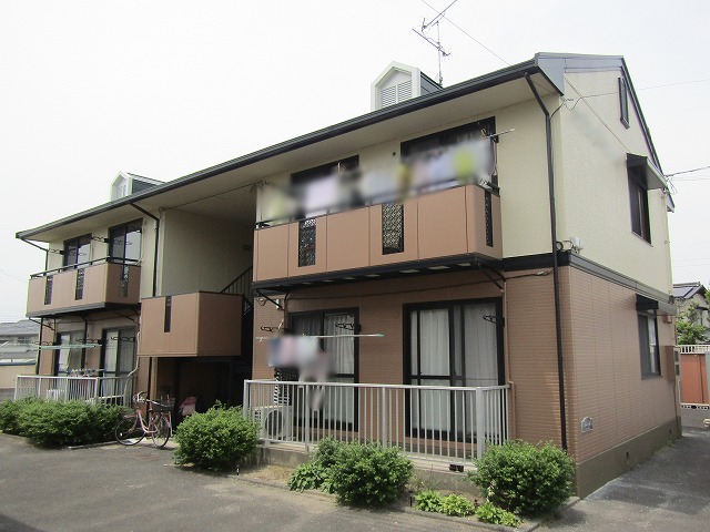 倉敷市のアパート塗装工事完成