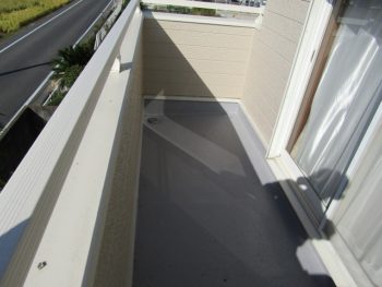 ベランダの防水完成