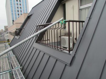 屋根の板金工事完成