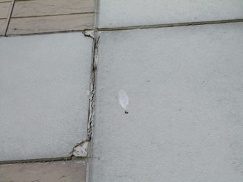 外壁の割れとシーリングの切れ