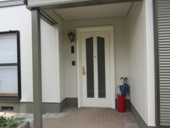 玄関ドア塗装完成