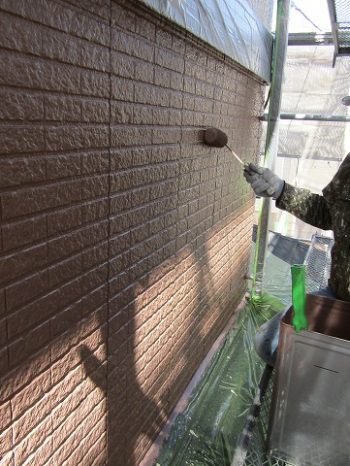 上塗り2回目塗装