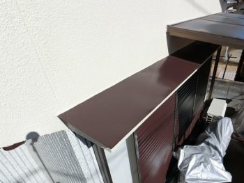ひさしの塗装完成