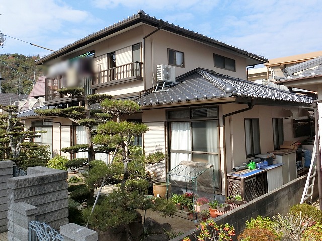 倉敷市の外壁塗装工事完成