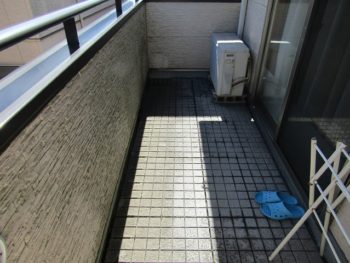 バルコニー防水工事施工前