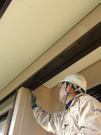 玄関回りの塗装