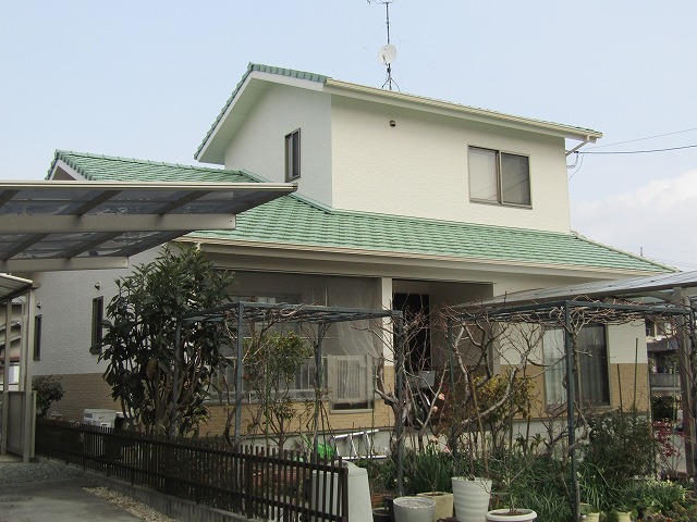 倉敷市無機で塗装完成