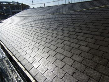 屋根の塗装完成